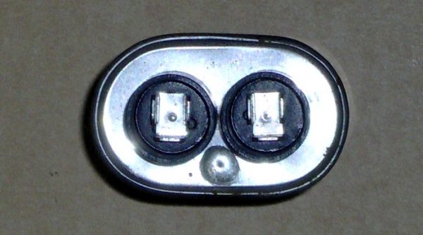 Top view of connector terminals